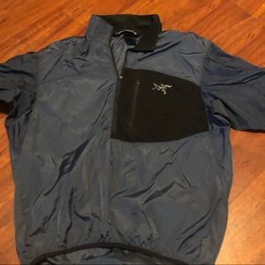 Arc’teryx Navy Half Zip Windbreaker